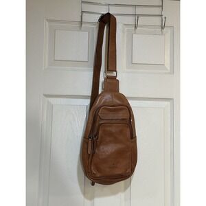 Valencia Holland Brown Leather Sling Bag